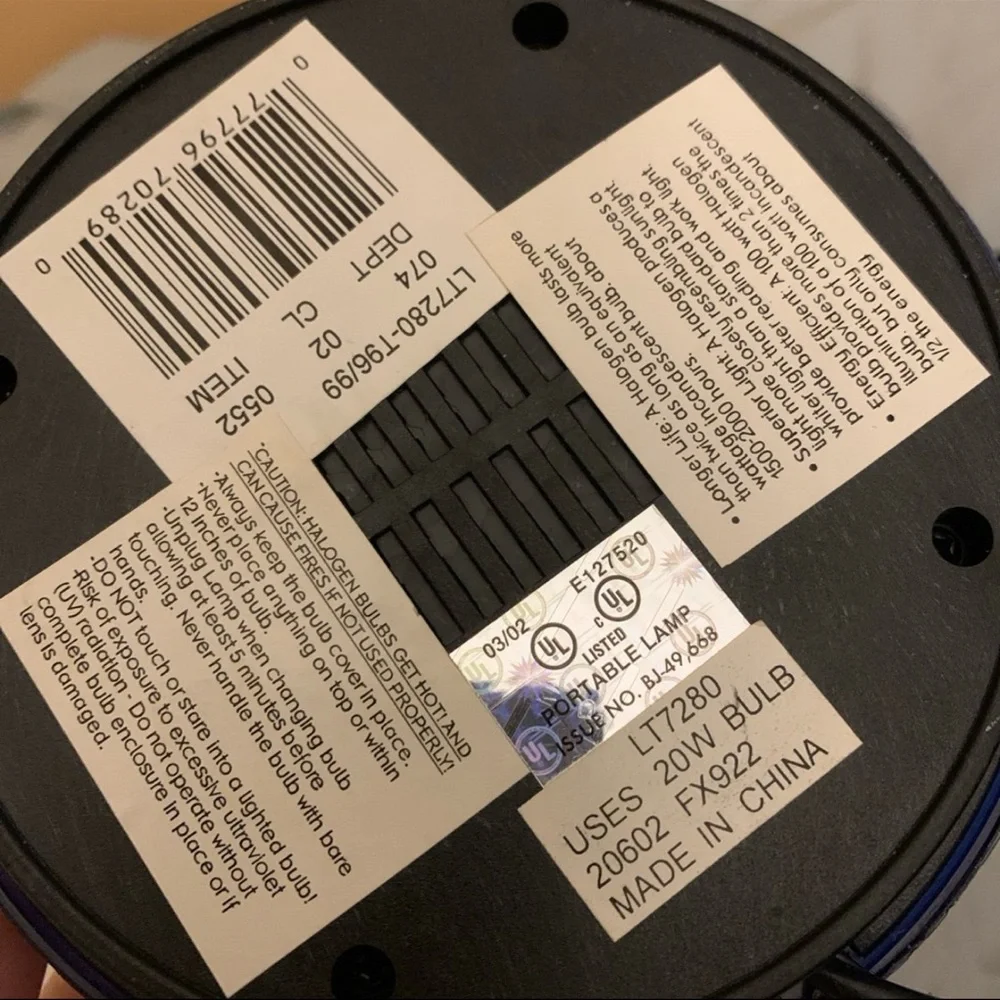 Blue Desk Lamp - Picture 4 of 4